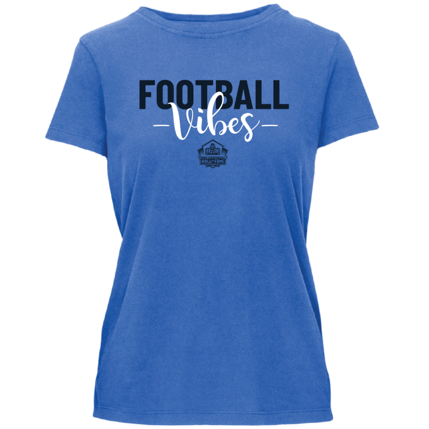 Hall of Fame Women's Camp David Football Vibes T-Shirt Pro Football Hall of Fame