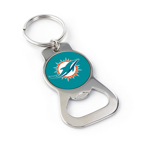 Dolphins Silver Bottle Opener Keychain