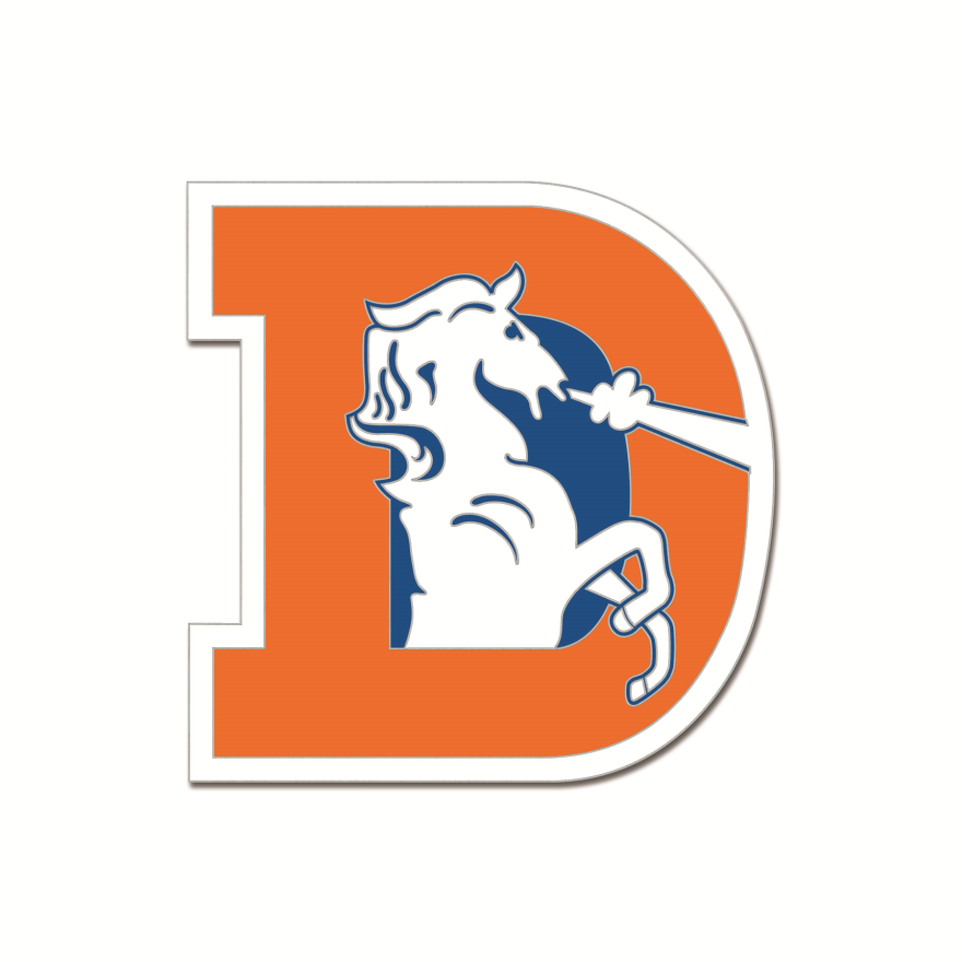 Broncos Retro Pin Pro Football Hall of Fame