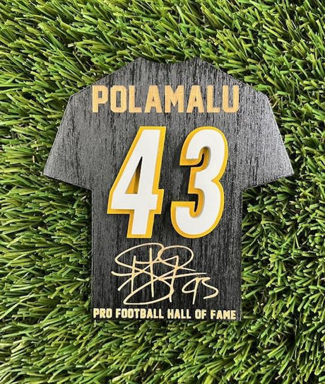 Troy Polamalu Wood Jersey Jumbo Magnet