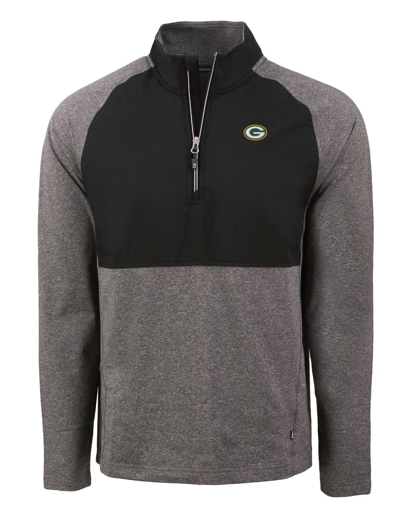 Packers Cutter and Buck Men's Adapt Hybrid Quarter Zip