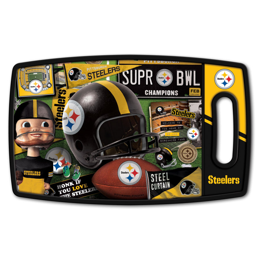 Steelers Retro Cutting Board