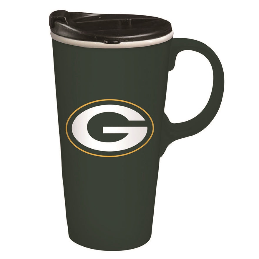 Packers 17oz Boxed Travel Latte Mug Pro Football Hall of Fame