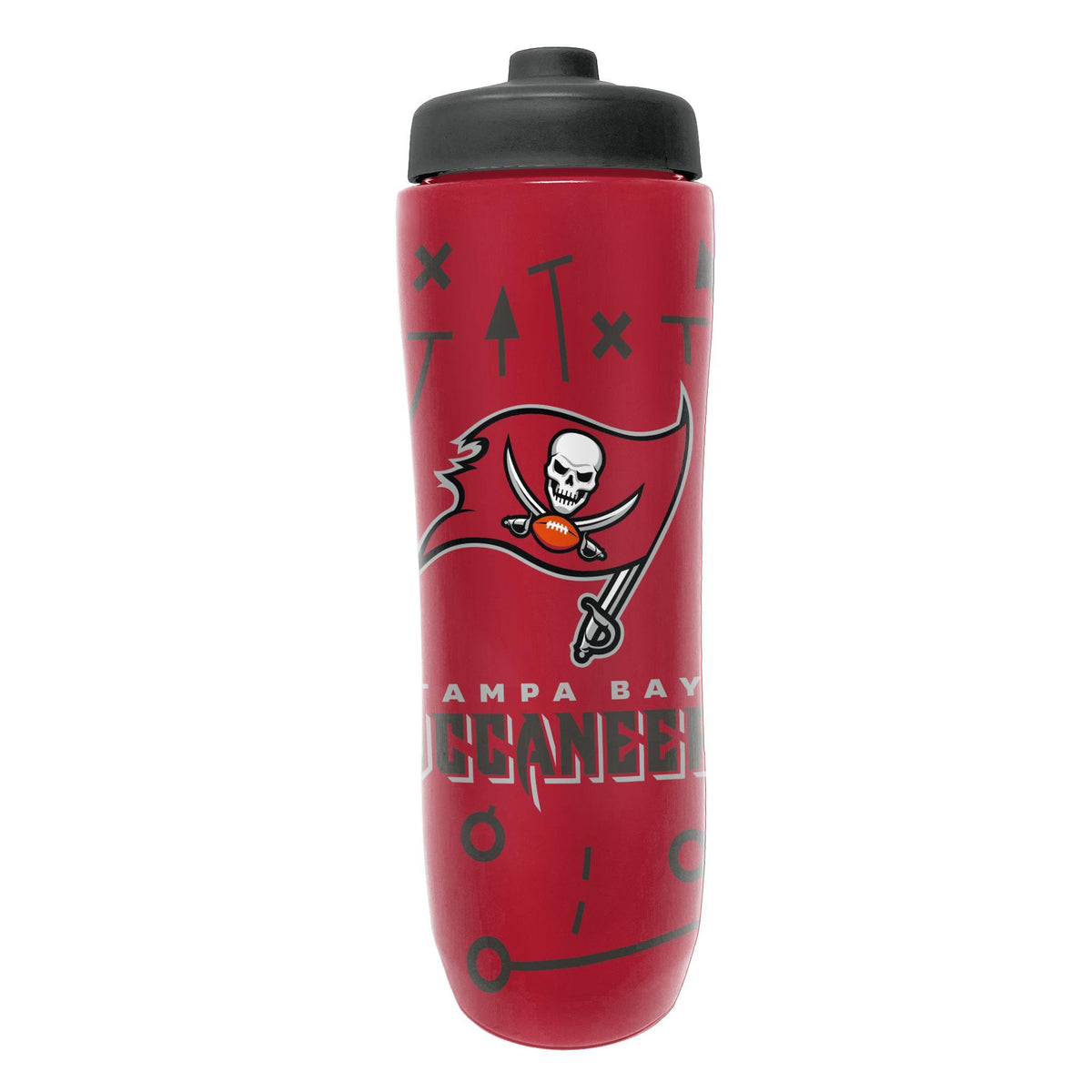 Buccaneers Squeezy Water Bottle Pro Football Hall of Fame