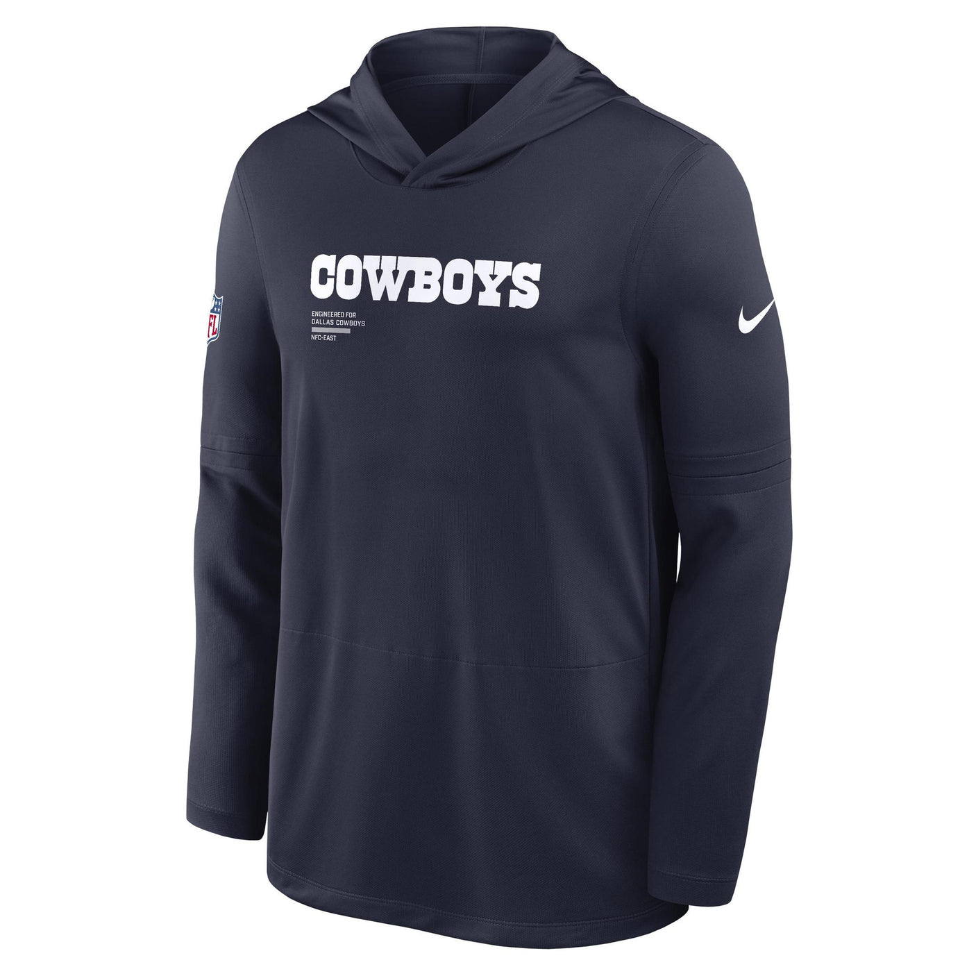 Cowboys 2025 Nike Men's Dri-Fit Lightweight Long Sleeve Hoodie Top