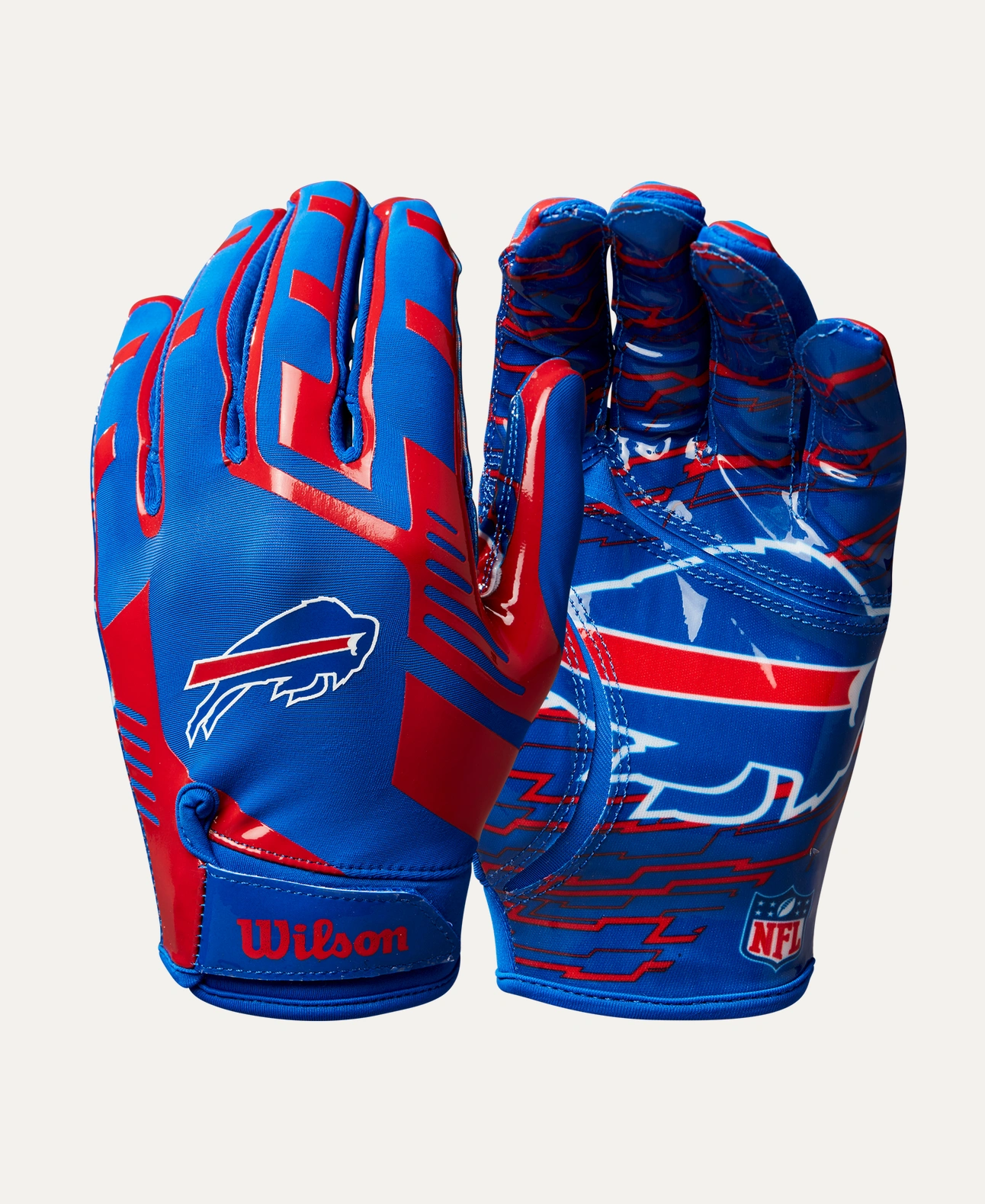 Bills 2025 Wilson Adult NFL Stretch Fit Receivers Gloves
