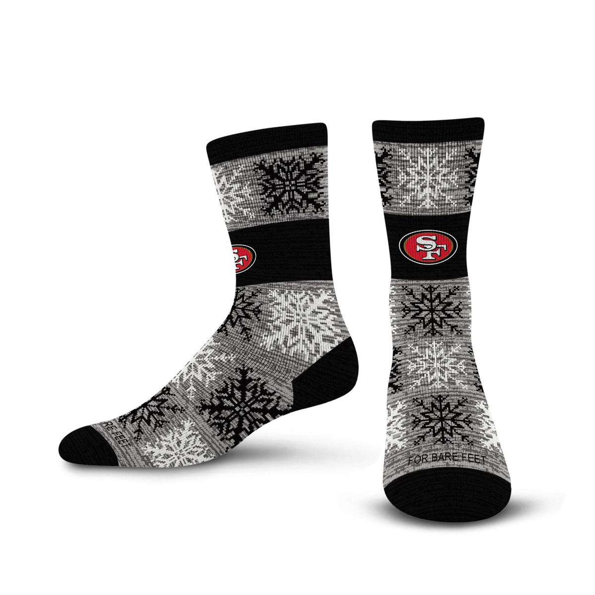 49ers 2026 Big Snowflakes Sock Pro Football Hall of Fame