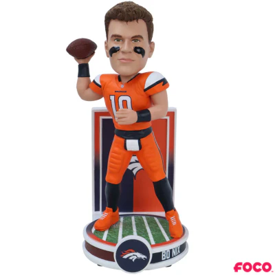Broncos Bo Nix 8 Inch Banner Series Bobblehead