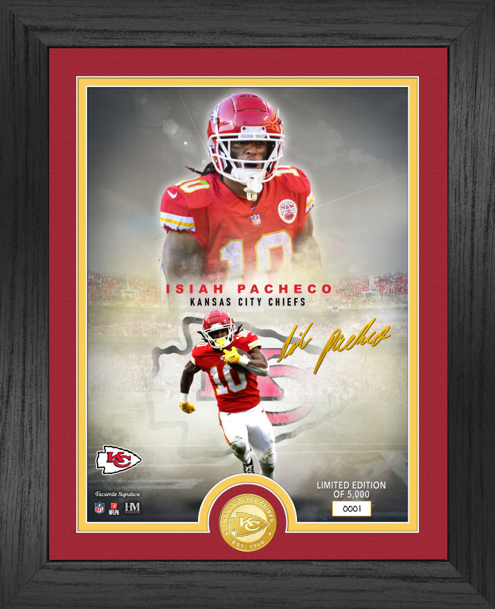 Kansas City Chiefs Isiah Pacheco NFL Legends Bronze Coin Photo Mint