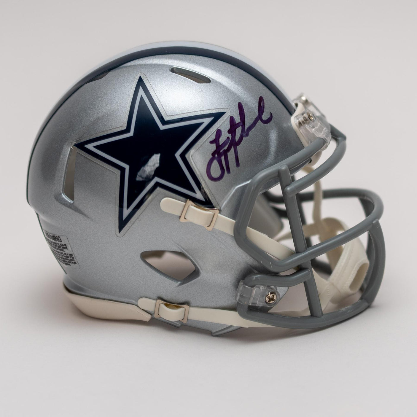 Troy Aikman Autographed Cowboys Mini Speed Helmet