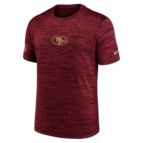 49ers 2025 Nike Dri-Fit Sideline Team Issue Velocity T-Shirt