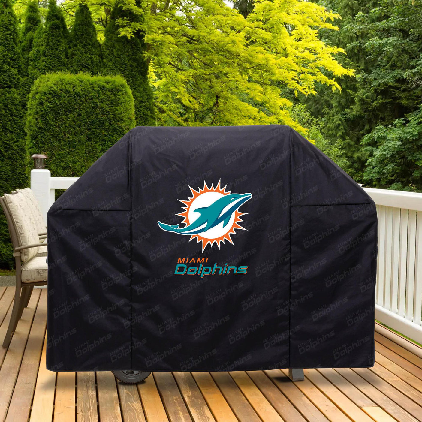 Dolphins Heavy Duty Grill Cover