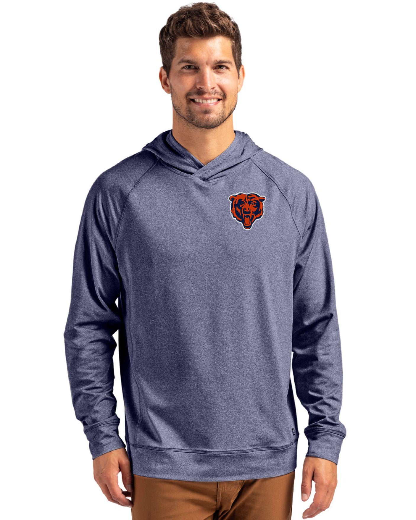 Bears Cutter & Buck Men's Adapt Eco Heather Hooded Pullover