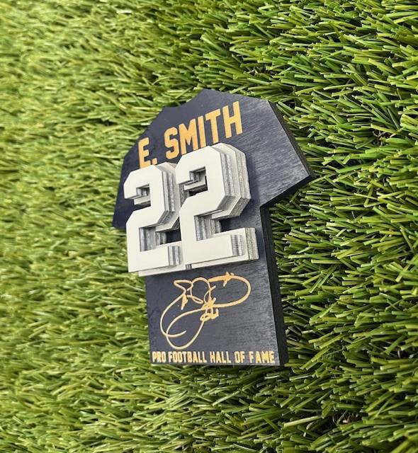 Emmitt Smith Wood Jersey Jumbo Magnet
