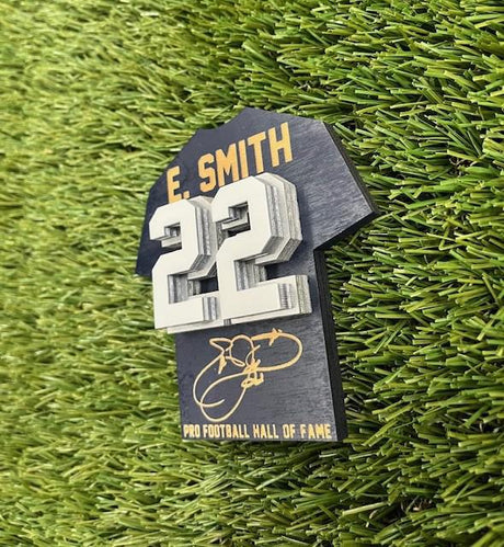 Emmitt Smith Wood Jersey Jumbo Magnet