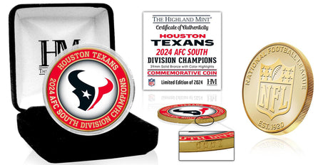 Texans AFC South Division Champions Bronze Color Coin