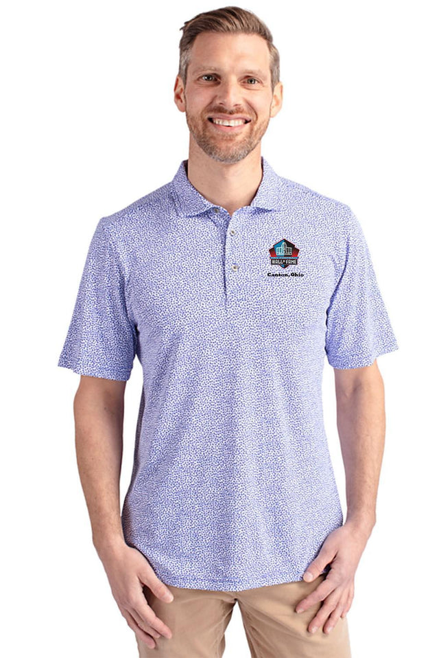 Hall of Fame Cutter & Buck Men's Virtue Eco Pique Botanical Print Recycled Chelan Polo