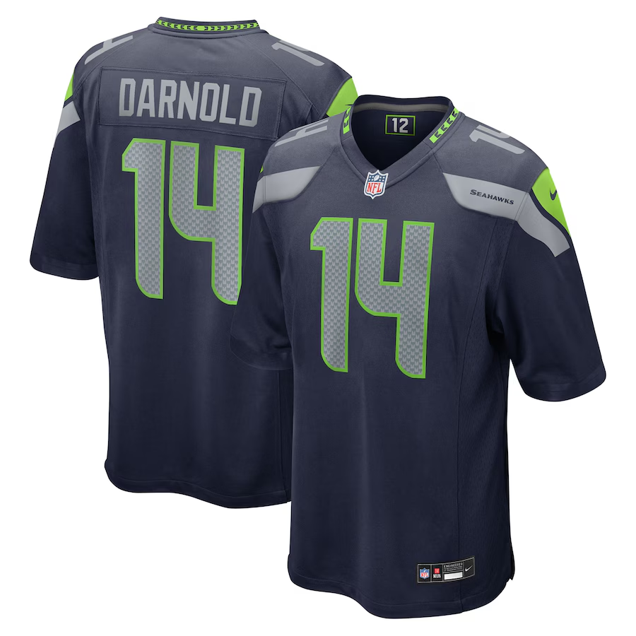 Seahawks Sam Darnold Men's Nike Game Jersey Pro Football Hall of Fame