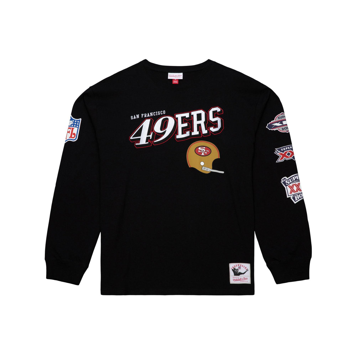 49ers 2026 Mitchell & Ness Vintage Logo Training Camp Long Sleeve T-Shirt