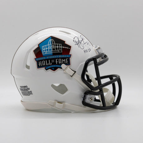 Troy Polamalu Autographed Hall of Fame Speed Mini Helmet With Inscription