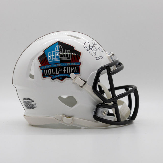 Troy Polamalu Autographed Hall of Fame Speed Mini Helmet With Inscription