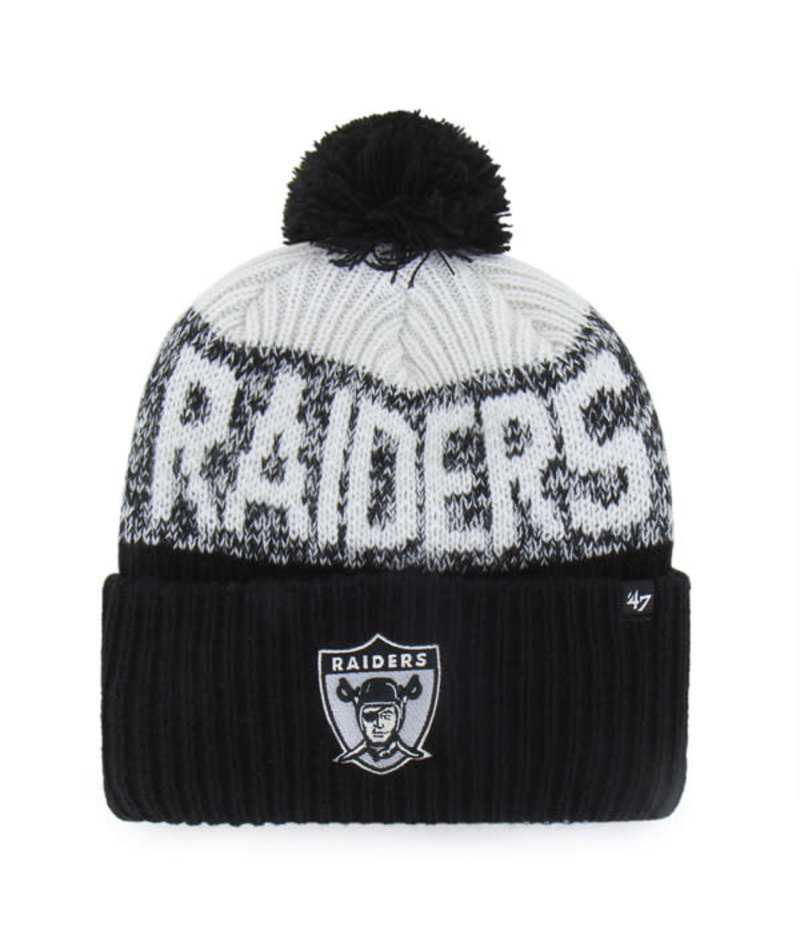 Raiders 2026 '47 Brand Men's Bone Chill Cuff Knit Pro Football Hall of Fame