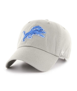 Lions 2025 '47 Brand Men's Gray Clean Up Hat