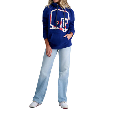 Pro Football Hall of Fame X Haggar - Navy Graphic Helmet Pullover Sweatshirt