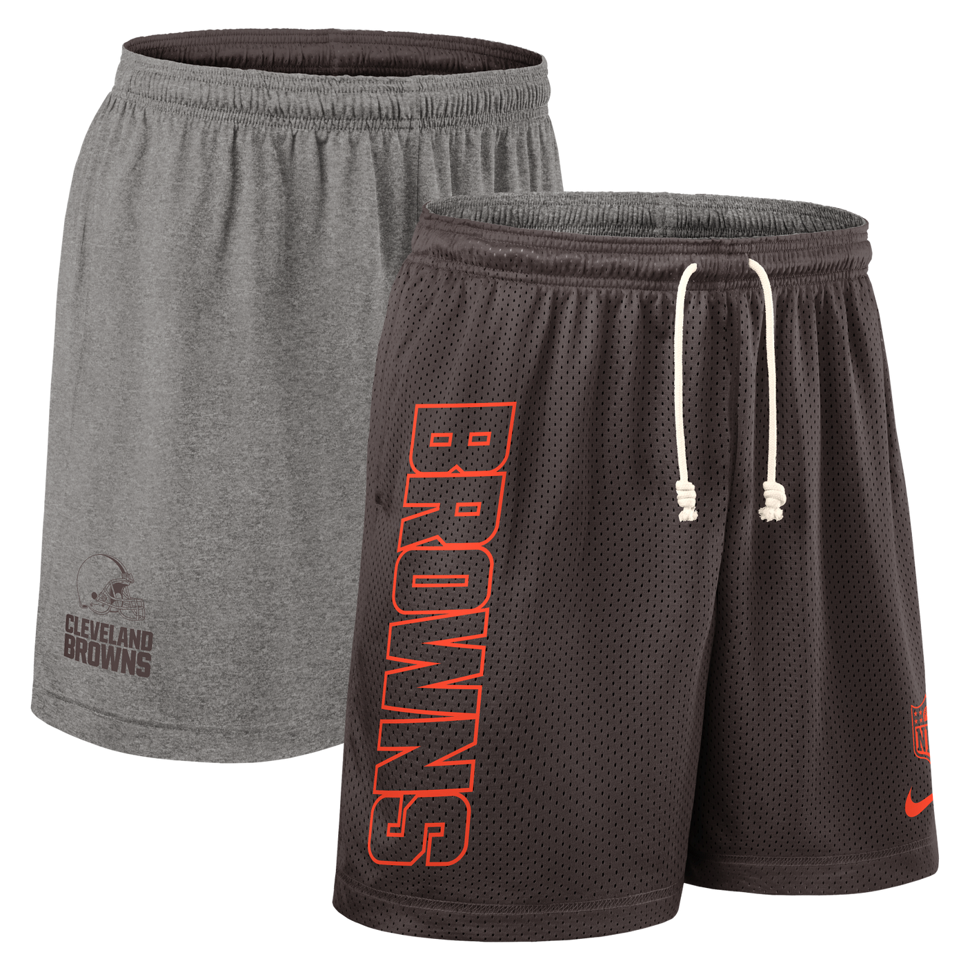 Browns 2025 Nike Dri-Fit Knit Reversible Shorts