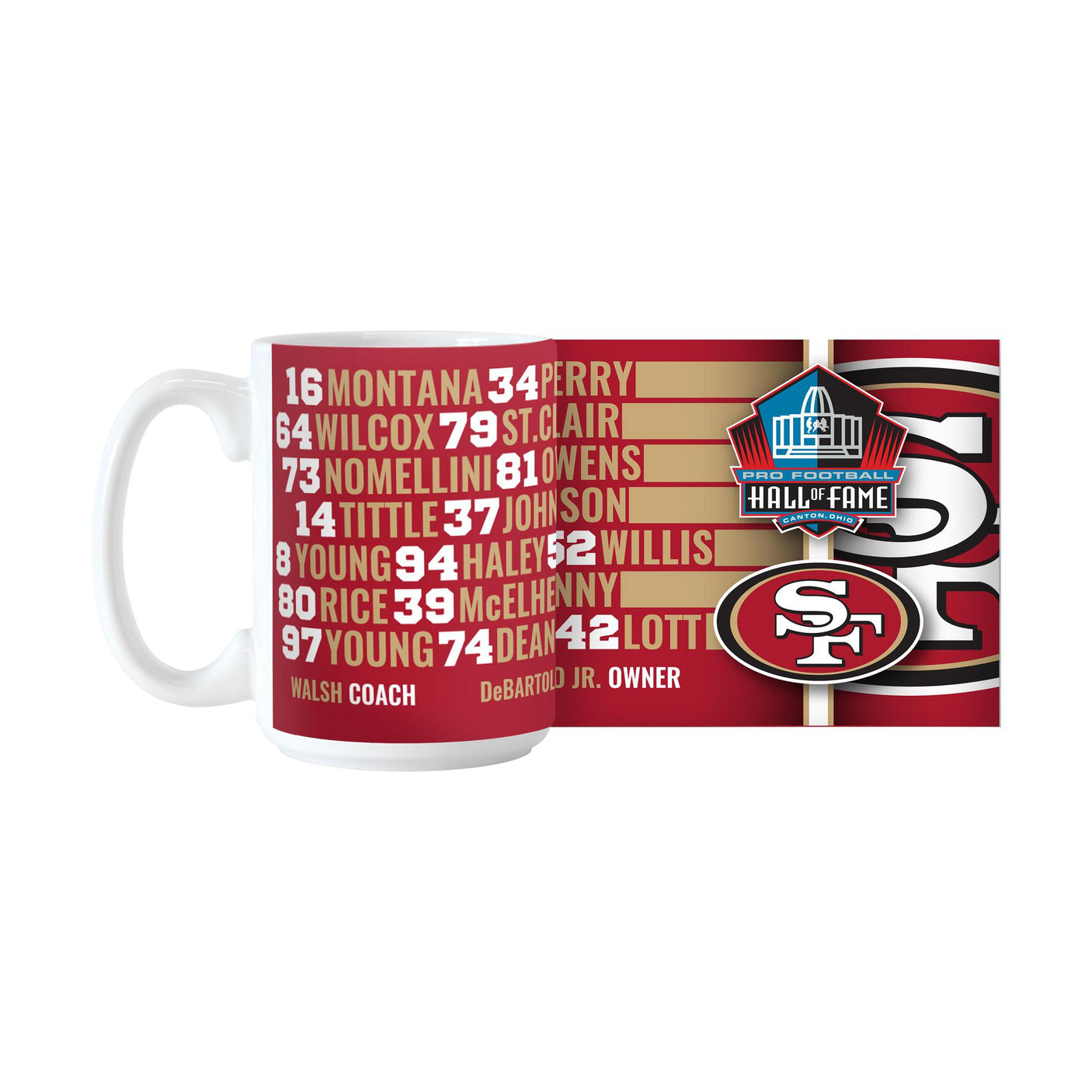 49ers 2024 Hall of Famers Mug