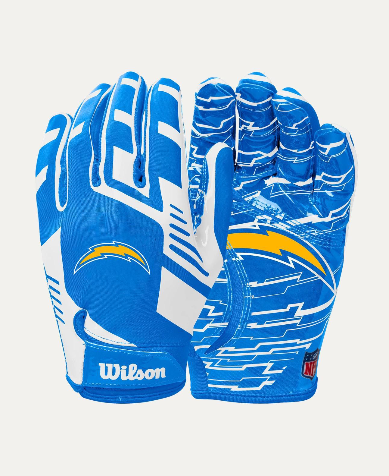 Chargers 2025 Wilson Adult NFL Stretch Fit Receivers Gloves