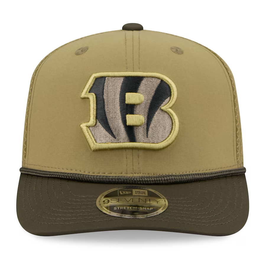 Bengals 2025 New Era Men's 9SEVENTY Salute to Service Hat