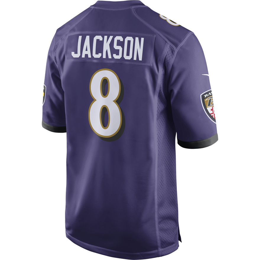 Ravens Lamar Jackson Nike Men's Purple Game Jersey