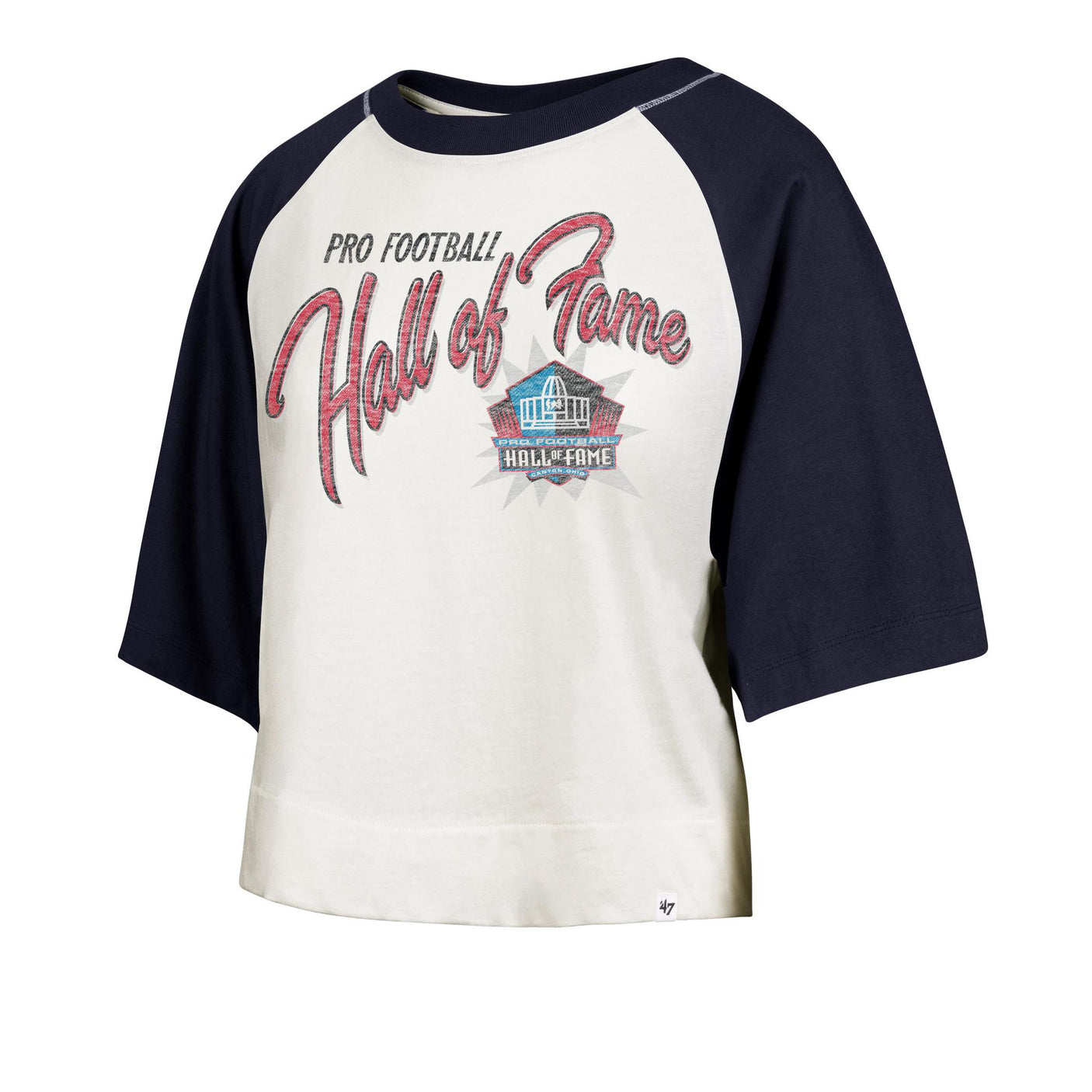 Hall of Fame 2025 '47 Women's Brand Flare Raglan Crop T-Shirt