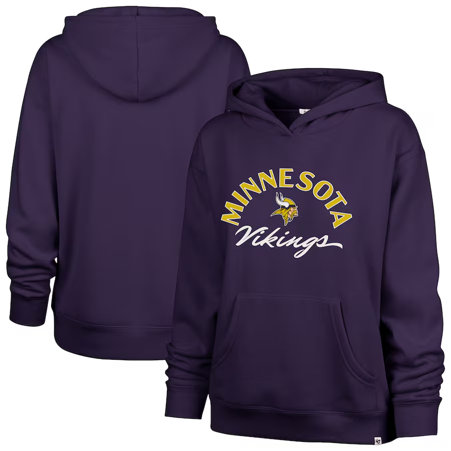 Vikings 2025 '47 Brand Women's Whirlwind Naomi Hoodie