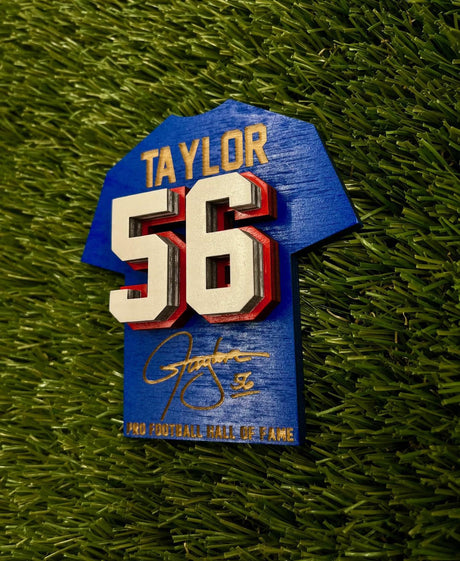 Lawrence Taylor Wood Jersey Jumbo Magnet