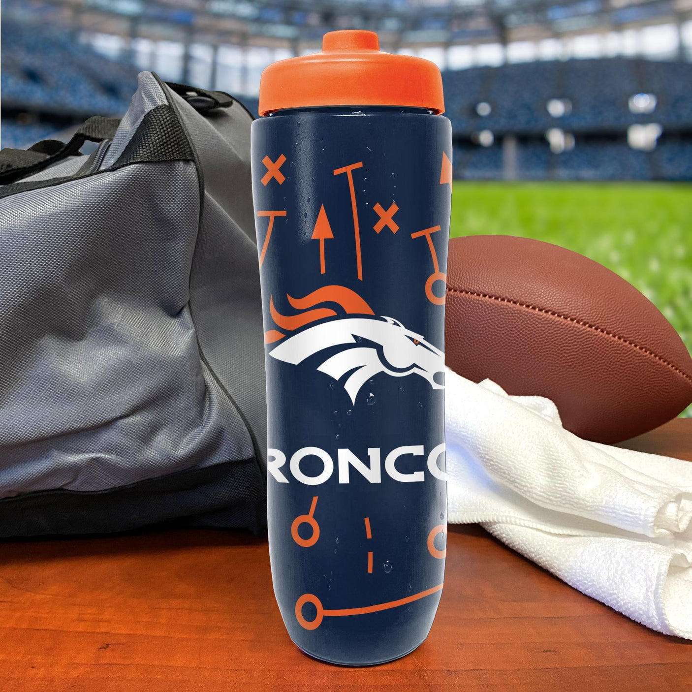 Broncos Squeezy Water Bottle V2