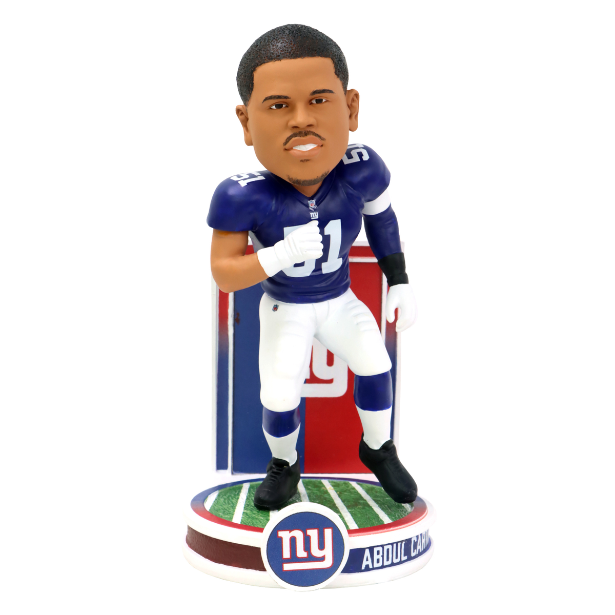 Giants Abdul Carter 8 Inch Banner Series Bobblehead Pro Football Hall of Fame