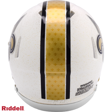 Saints 2025 NFL On-Field Alternate Speed Mini Helmet