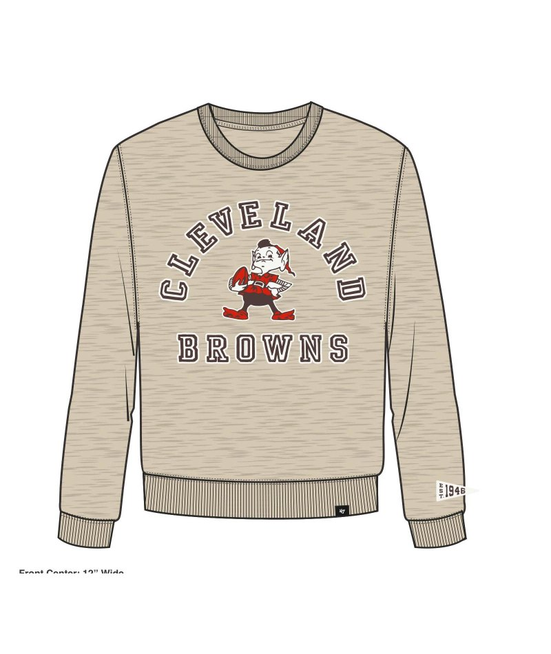 Browns 2026 '47 Brand Men's Historic Calderwood Crewneck