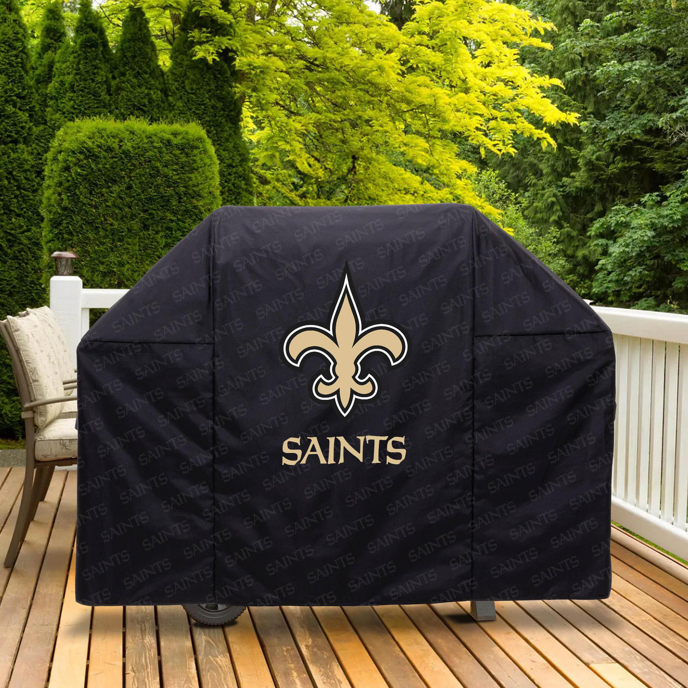 Saints Heavy Duty Grill Cover
