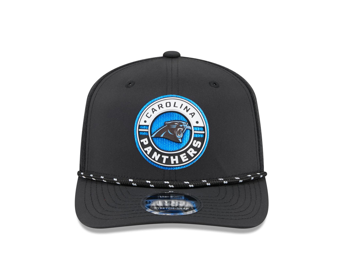 Panthers 2026 New Era Men's 9SEVENTY Stretch Snap Two-Tone Hat Pro Football Hall of Fame