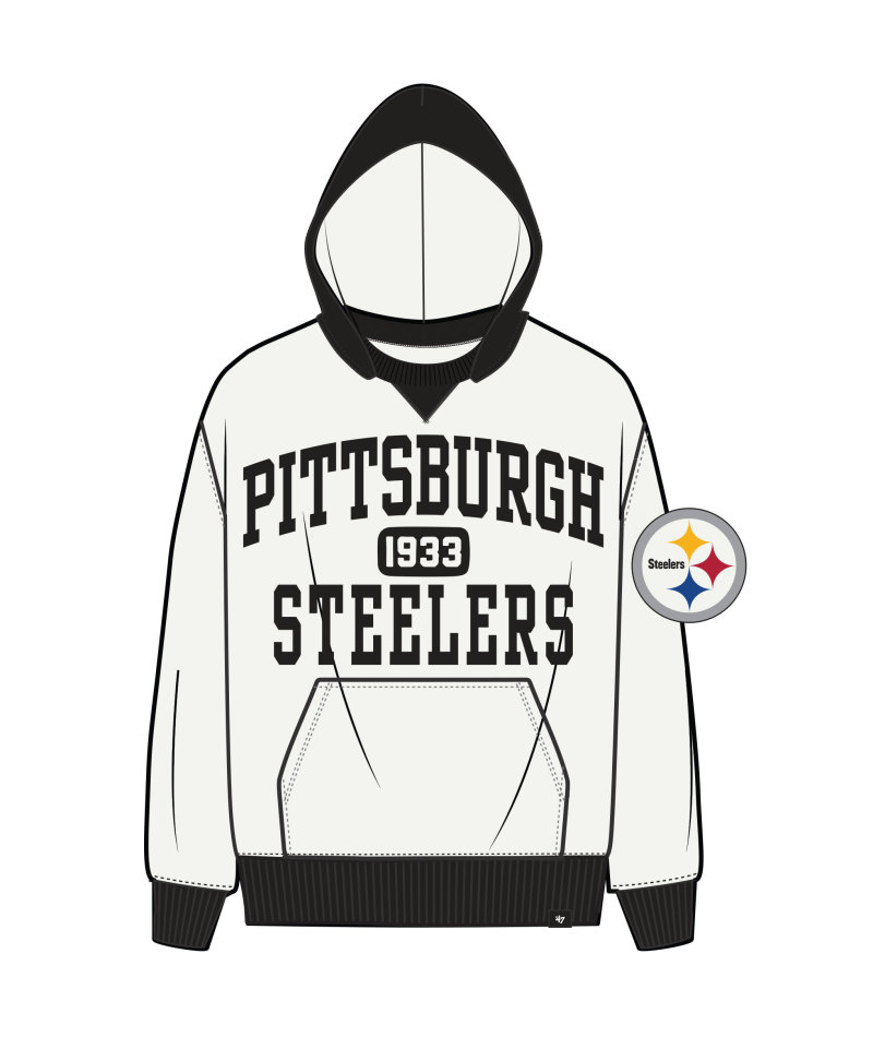 Steelers 2025 '47 Brand Men's Skipper Original Hoodie