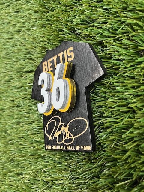 Jerome Bettis Wood Jersey Jumbo Magnet