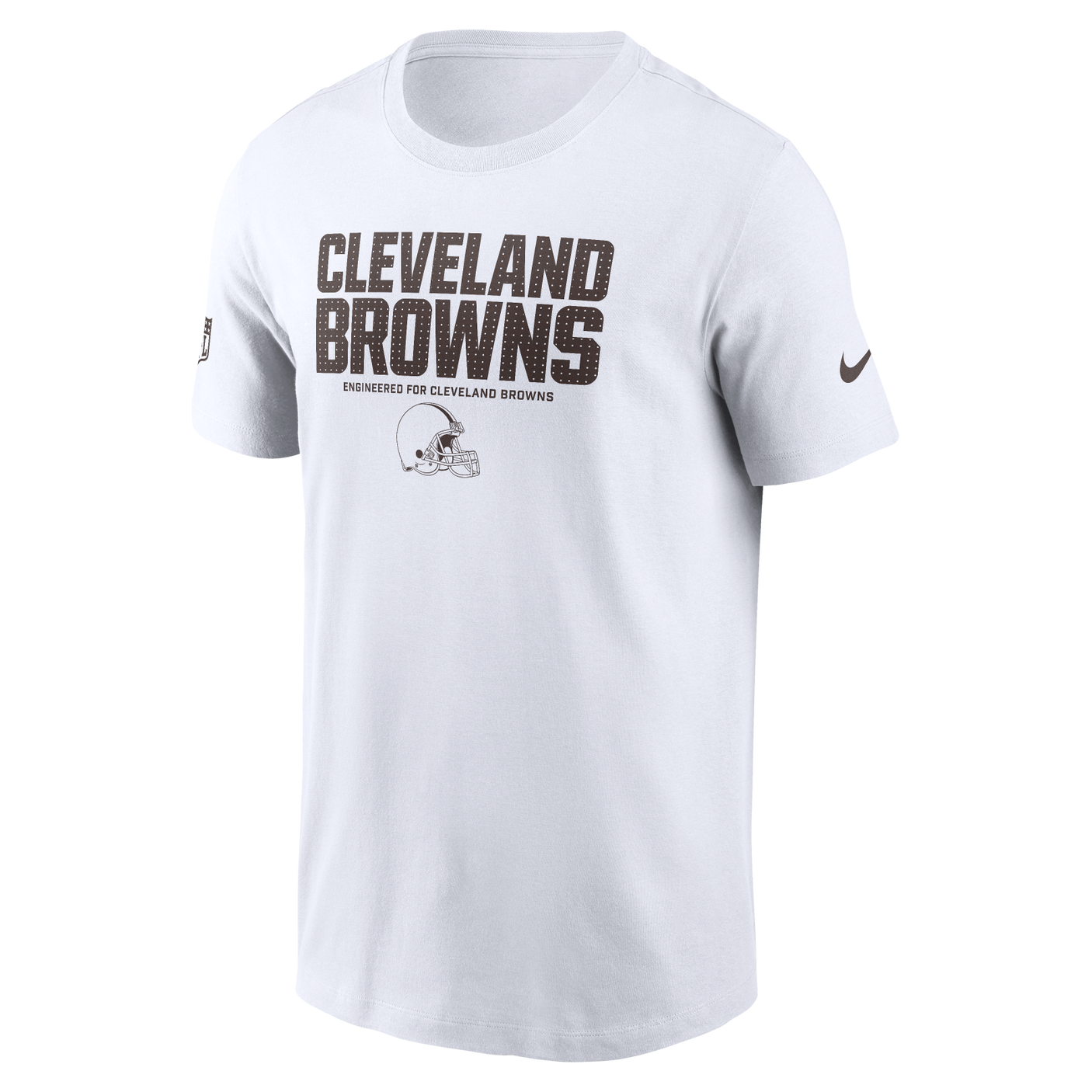 Browns 2025 Nike Men's White Sideline Team Issue T-Shirt