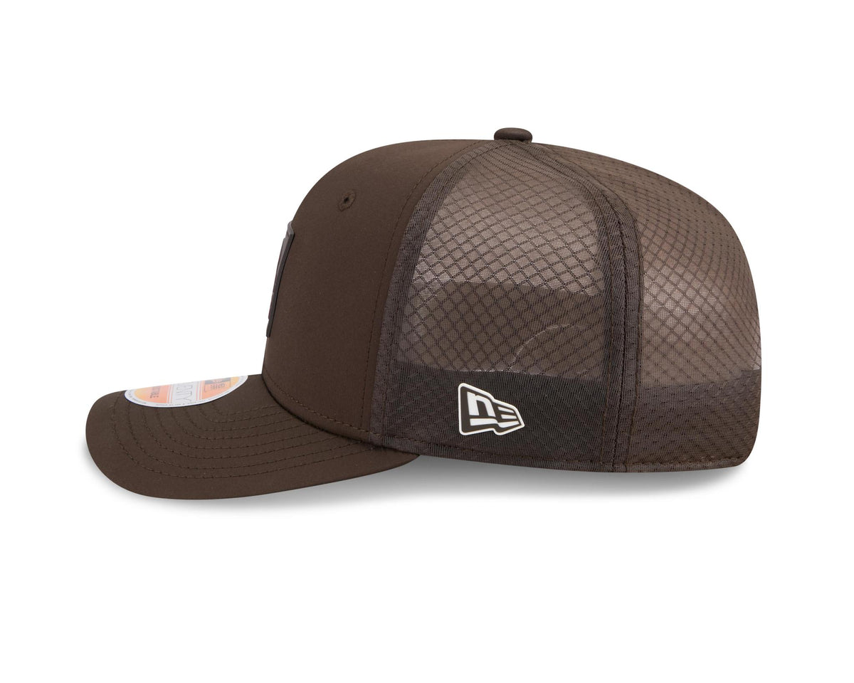 Browns 2025 New Era Men's Brown/Orange 9SEVENTY Sideline Hat Pro Football Hall of Fame