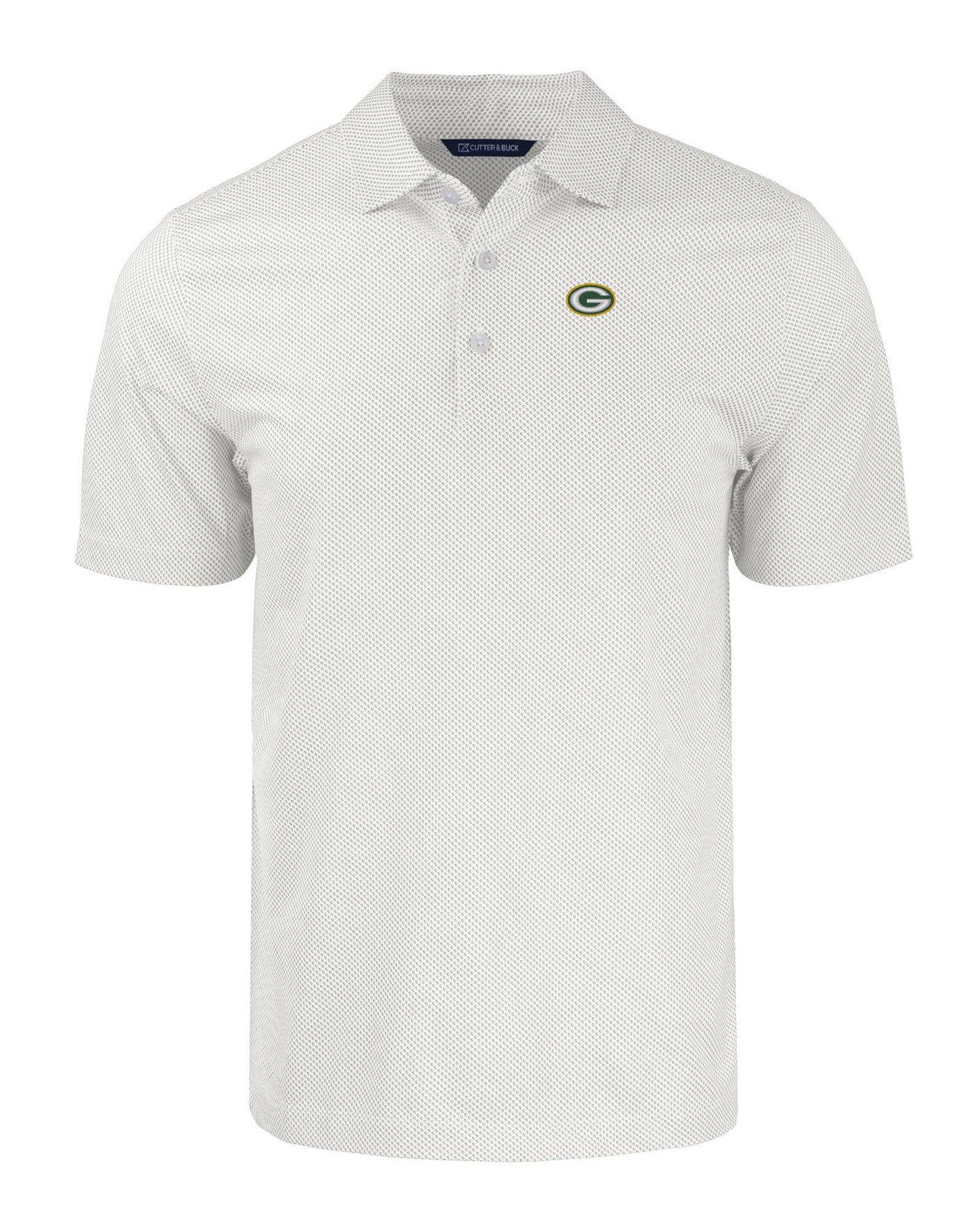 Packers Cutter and Buck Men's Pike Eco Symmetry Print Recycled Polo