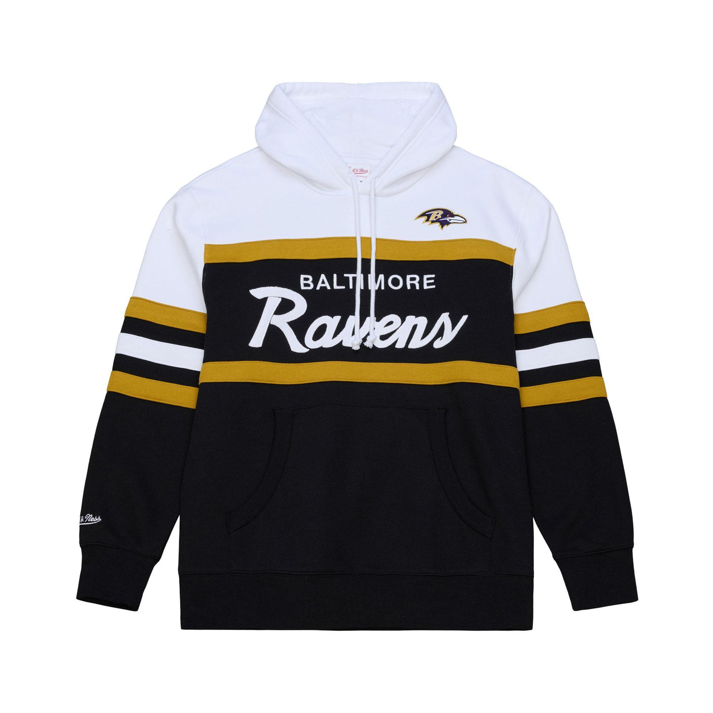 Ravens 2026 Mitchell & Ness Men's NFL Head Coach Hoodie (10301133979924)