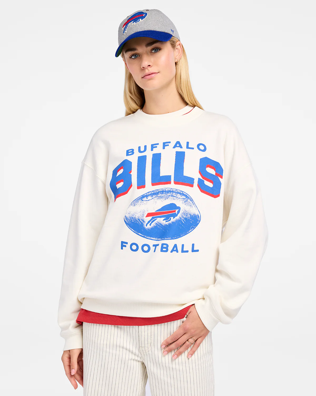 Bills 2025 '47 Brand Women's Arch Cloud Oversized Crewneck