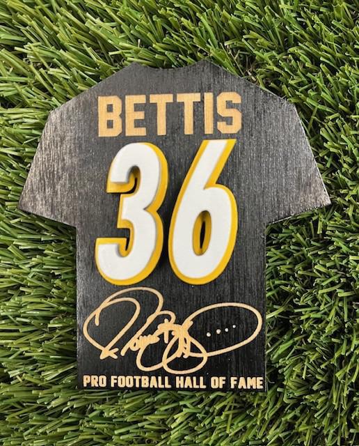 Jerome Bettis Wood Jersey Jumbo Magnet